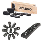 Wooden Dominos Game - 28 Blocks Play Set Domino